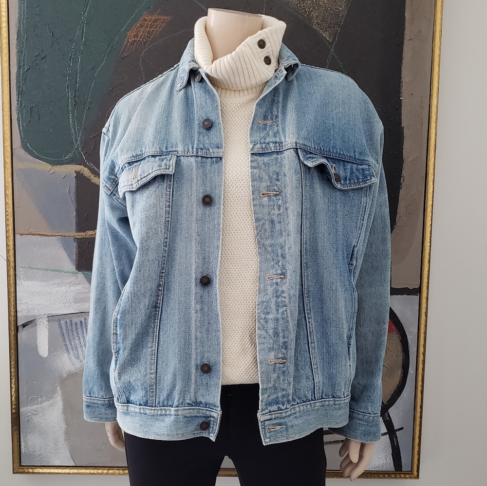 Vintage | Oversized Denim Trucker Jacket
